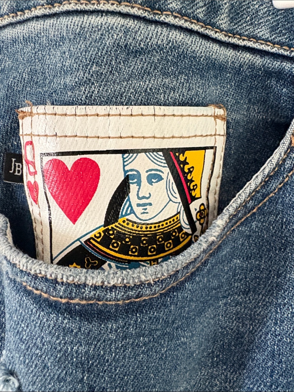 Judy Blue High Waist Queen Hearts Jeans - Picture 5 of 11